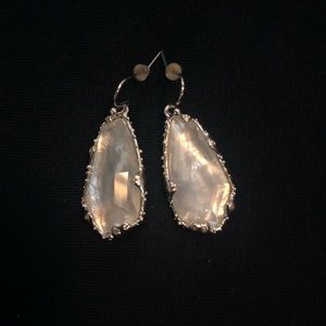 White Kendra Scott Earrings